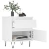 vidaXL Bedside Cabinets 2 pcs White 40x35x50 cm Engineered Wood