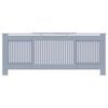 vidaXL Radiator Cover 2 pcs Grey 205 x 20.5 x 81.5cm Engineered Wood