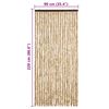 vidaXL Insect Curtain Beige 90x220 cm Chenille