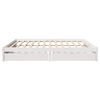 vidaXL Bed Frame without Mattress White 180x200 cm Super King Solid Wood Pine
