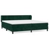 vidaXL Box Spring Bed with Mattress Dark Green 200x200 cm Velvet