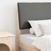 vidaXL Upholstered Headboard Dark Grey 75 cm Solid Pine Wood