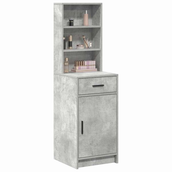 vidaXL Highboard Concrete Grey 40 x 40.5 x 135 cm Engineered Wood