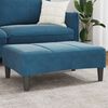 vidaXL Footstool Blue 77x55x31 cm Velvet