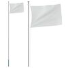 vidaXL Sectional Flagpole Silver 6.23 m Aluminium