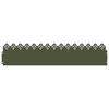 vidaXL Lawn Edgings 30 pcs 103 x 0.05 x 22 cm Steel Olive Green