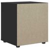 vidaXL Bedside Cabinet VISNES Black 45x40x50 cm Engineered Wood