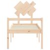 vidaXL Senior Bed without Mattress Small Single Solid Wood
