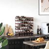 vidaXL Wine Rack for 42 Bottles Brown Solid Wood Pine