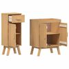 vidaXL Bathroom Furniture Set with Drawer 2 pcs Brown Solid Pine wood