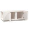 vidaXL Coffee Table White 110x50x40 cm Solid Wood Pine