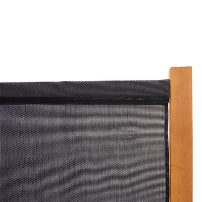 vidaXL 6-Panel Room Divider Black 420x180 cm