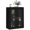 vidaXL Wall Mounted Cabinet Black 69.5x34x90 cm