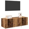 vidaXL TV Wall Cabinet 2 pcs Old Wood 100 x 35 x 31 cm Engineered Wood