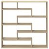 vidaXL Wall Cube Shelf 7 Compartments Sonoma Oak Engineered Wood