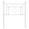 vidaXL Metal Replace Headboard White 90 cm