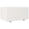 vidaXL Garden Planter White 90x60x49.5 cm Solid Wood Pine
