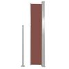 vidaXL Patio Retractable Side Awning 100x500 cm Brown