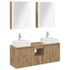 vidaXL Bathroom Cabinet Set 5 pcs Artisan Oak Engineered Wood