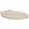 vidaXL Soft-Close Toilet Seat Apricot Oval