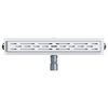 vidaXL Shower Drain Line Design with 360&deg; Siphon Silver 60 cm