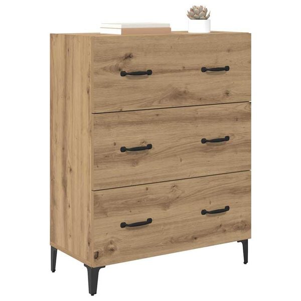 vidaXL Sideboard with Drawer Artisan Oak 69.5 x 34 x 90 cm