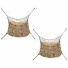 vidaXL Hay Nets 2 pcs Rectangular Black 100x90 cm PP