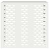 vidaXL Air Conditioner Cover White 110 x 50 x 105 cm Steel