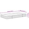 vidaXL Bonnell Spring Mattress Medium 90x190 cm Single Size