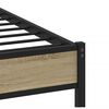 vidaXL Bed Frame without Mattress Sonoma Oak 140x200 cm Engineered Wood