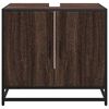 vidaXL Bathroom Sink Cabinet Brown Oak 65x33x60 cm Engineered Wood