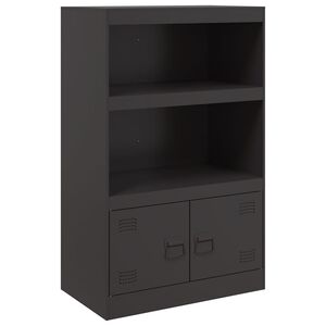 vidaXL Sideboard Black 67x39x107 cm Steel