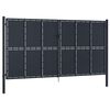 vidaXL Garden Gate Steel 400x175 cm Anthracite