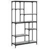 vidaXL Bookshelf Grey Sonoma 99x35.5x176 cm Engineered Wood and Steel