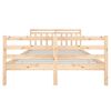 vidaXL Bed Frame without Mattress Double Solid Wood