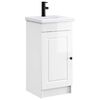 vidaXL Bathroom Vanity with Sink High Gloss White 42 x 40 x 84.5 cm