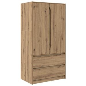 vidaXL Wardrobe Artisan Oak 79.5 x 49 x 156 cm Engineered Wood