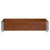 vidaXL Garden Planter Brown 100x100 cm Solid Wood Pine