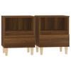 vidaXL Bedside Cabinets 2 pcs Brown Oak 40x35x50 cm