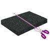 vidaXL Rubber Granulate Patio Pad Black 6 x 9 x 1 cm Rubber