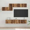 vidaXL TV Cabinet Set with Drawer 7 pcs Old Wood Engineered Wood