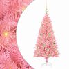 vidaXL Christmas Tree with 150 LEDs with Stand Pink 120 cm PVC