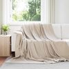 vidaXL Throw Blankets 24 pcs Beige 240 x 220 cm Fleece