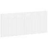 vidaXL Wall-Mounted Headboard ALKMAAR White Engineered Wood