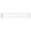 vidaXL Outdoor Dog Kennel Galvanised Steel 79.86 m²