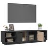 vidaXL TV Cabinet Grey 156x40x40 cm Solid Wood Pine