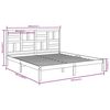 vidaXL Bed Frame without Mattress Solid Wood 180x200 cm Super King