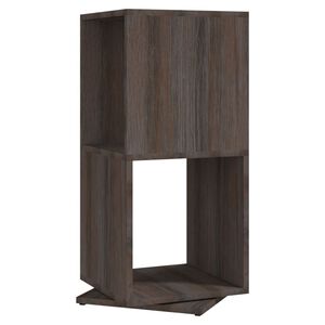 vidaXL Rotating Cabinet Grey and Sonoma Oak 34.5x34.5x75.5 cm Engineered Wood