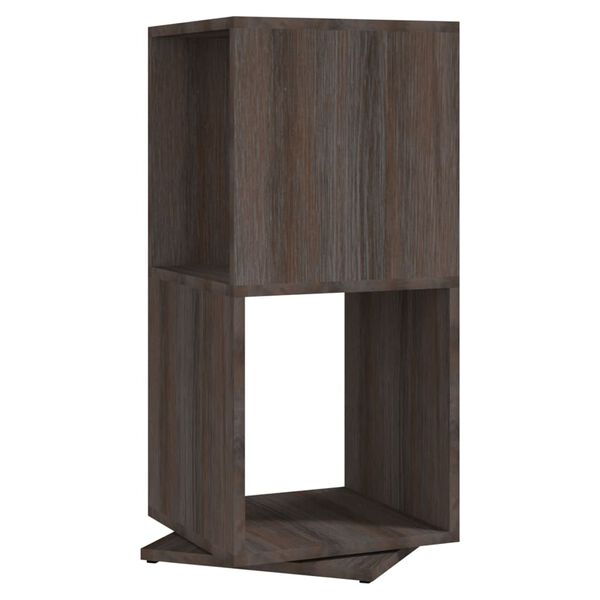 vidaXL Rotating Cabinet Grey and Sonoma Oak 34.5x34.5x75.5 cm Engineered Wood