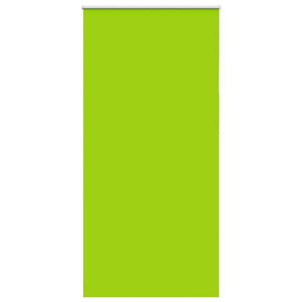 vidaXL Roller Blind Blackout Leaves Green 110x210 cm Fabric Width 105.7 cm Polyester